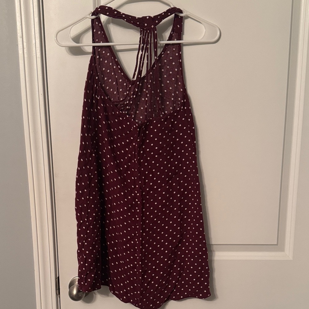 American Eagle Polka Dot Halter Top Dress - Picture 2 of 4